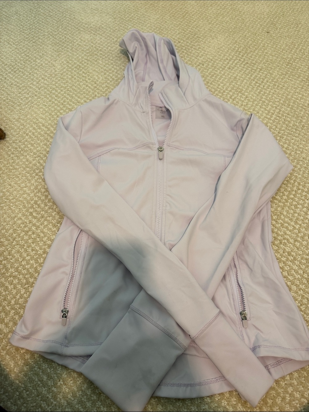 CALIA by Carrie Underwood Light Lavender Zip-Up Hoodie Jacket